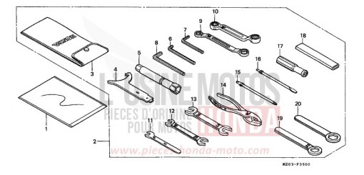 OUTILS (1) GL1500CV de 1997